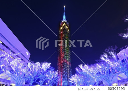 福岡城市景觀塔照明 60505293