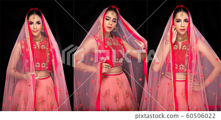 Indian beauty face big eyes with perfect wedding 60506022