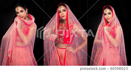 Indian beauty face big eyes with perfect wedding 60506023