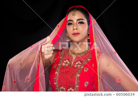 Indian beauty face big eyes with perfect wedding Indian beauty face big eyes with perfect wedding 60506034