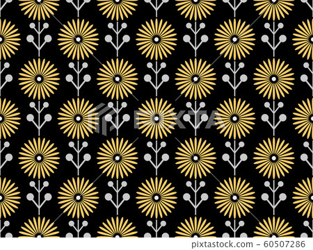 Flower geometric pattern. Seamless vector - Stock Illustration ...