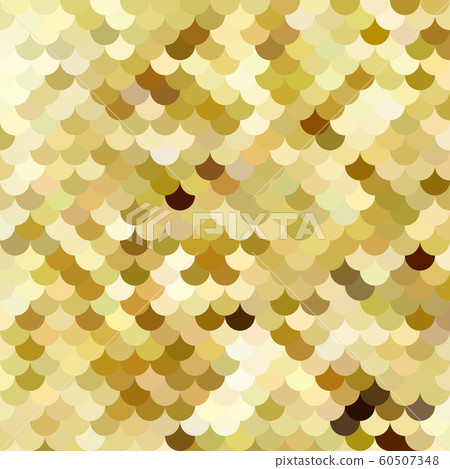 Yellow Roof Tiles Pattern, Creative Design - Stock Illustration 