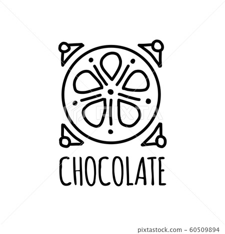 Chocolate, art sign for your design - Stock Illustration [60509894] - PIXTA