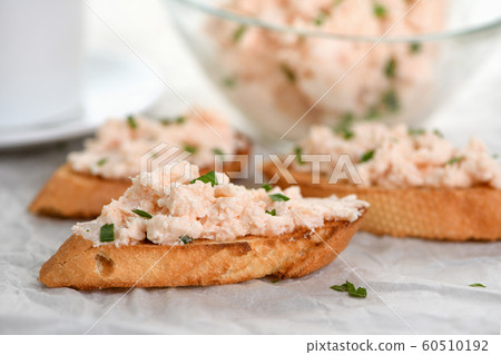 Appetizer pate salmon with soft cheese Appetizer pate salmon with soft cheese 60510192