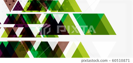 Vector triangle geometric abstract composition background. Retro vector illustration. Ornament illustration 60510871