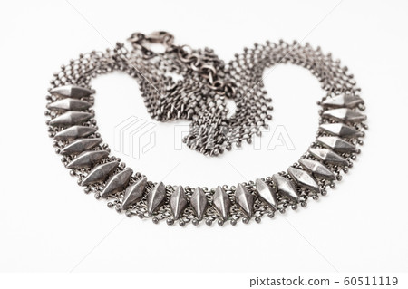 tangled necklace in Art Nouveau style on white tangled necklace in Art Nouveau style on white 60511119