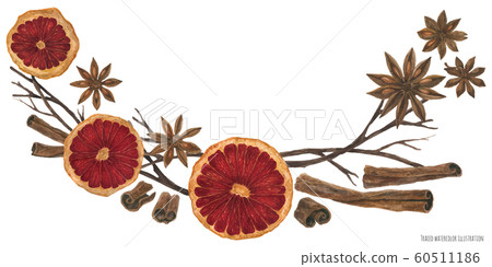 Christmas arc with hot mulled wine ingredients Christmas arc with hot mulled wine ingredients 60511186