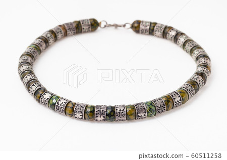 antique arabic necklace from faceted Jadeite gems antique arabic necklace from faceted Jadeite gems 60511258