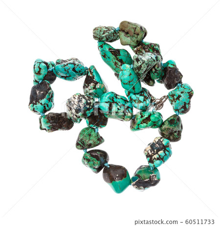 tangled string of beads from howlite gemstone 60511733