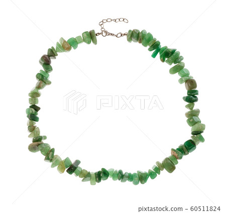 necklace from tumbled green aventurine gemstone necklace from tumbled green aventurine gemstone 60511824