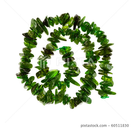 spiral string of beads from chrome diopside gems spiral string of beads from chrome diopside gems 60511830