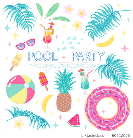 Summer Design Elements for Pool Party 60512096