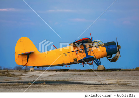 Old Airplane on the Airfield Old Airplane on the Airfield 60512832