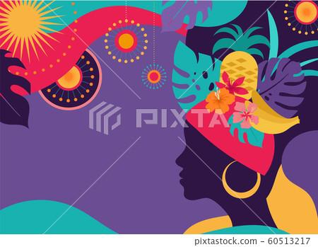 Brazilian Carnival, music festival, masquerade flyer template Brazilian Carnival, music festival, masquerade flyer template 60513217