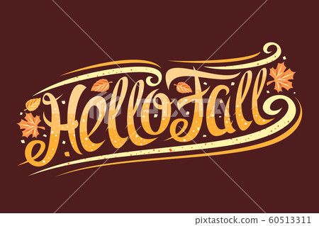 Vector greeting card for Fall season Vector greeting card for Fall season 60513311