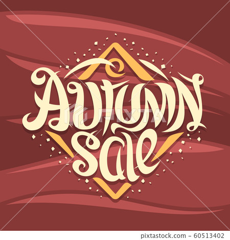 Vector poster for Autumn Sale 60513402