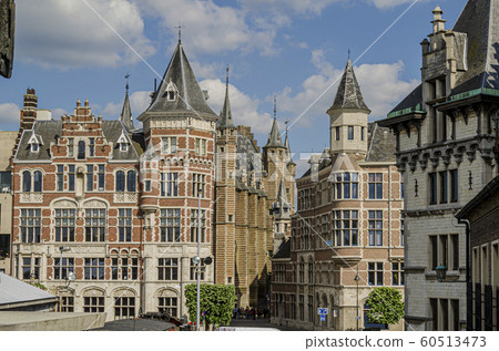 Buildings in the center of the city of Antwerp. Buildings in the center of the city of Antwerp. 60513473