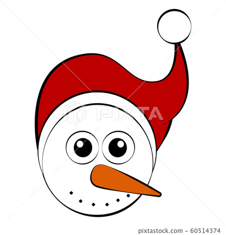Christmas cute snowman avatar 60514374