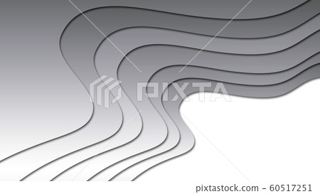Silver geometric wave pattern - Stock Illustration [60517251] - PIXTA