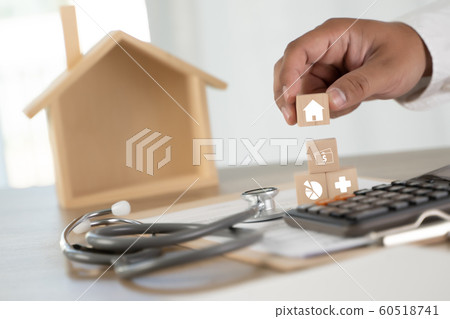 health insurance home insurance or loan Conceptual 60518741