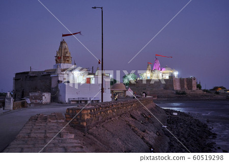 Koteschwarmahadev Temple in Kotshva at dusk Kortsvah, Gujarat, Katy, India 60519298