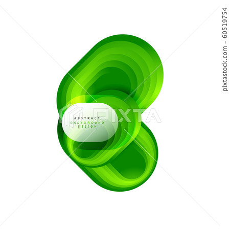 Vector abstract geometric bubble banner created with round shapes. Trendy simple button. Illustration For Wallpaper, Banner, Background, Card, Book Illustration, landing page 60519754