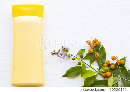 body lotion health care for body skin with flowers of lifestyle woman relax in winter season  60520151