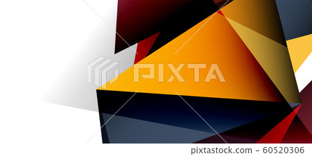 Vintage abstract template with triangle mosaic composition vecton white background. Simple design background. Modern flat design. Beautiful vector pattern. Vintage abstract template with triangle mosaic composition vecton white background. Simple design background. Modern flat design. Beautiful vector pattern. 60520306