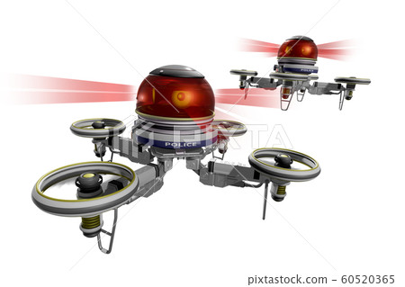 Police drone (former flight: transparent material version) 60520365