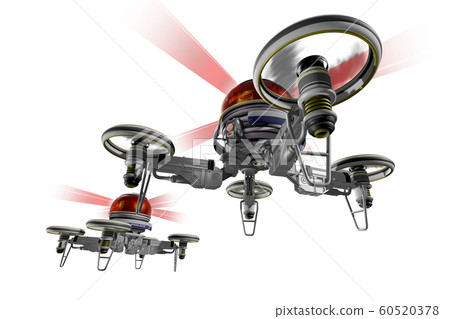 Police drone (former flight: transparent material version) 60520378