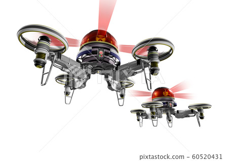 Police drone (former flight: transparent material version) 60520431