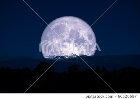 super milk moon back on silhouette mountain on 60520687