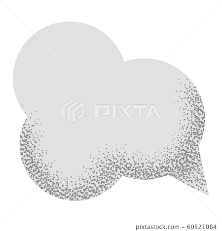 Speech empty bubble with with noise sand texture trendy. Vector illustration isolated Speech empty bubble with with noise sand texture trendy. Vector illustration isolated 60521084