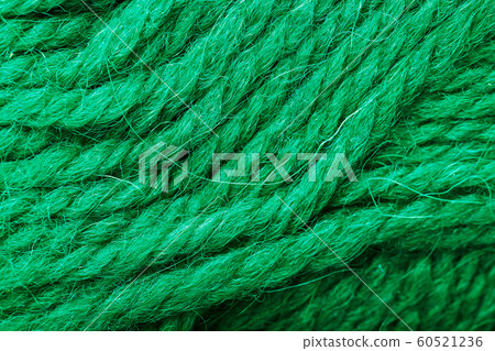 Wool yarn close up colorful aquamarine threads for 60521236