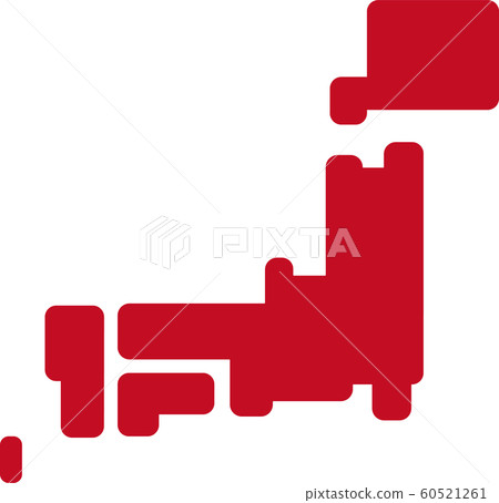 Japanese archipelago illustration 60521261