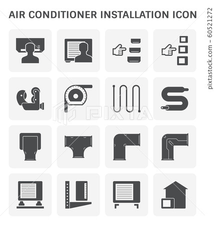 air conditioner icon air conditioner icon 60521272