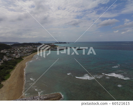 Okinawa main island west coast-aerial view in drone (along National highway No. 58 / Kunigami-gun, Kunigami-gun, Okinawa) Okinawa main island west coast-aerial view in drone (along National highway No. 58 / Kunigami-gun, Kunigami-gun, Okinawa) 60521615