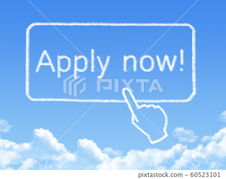 Apply now message cloud shape Apply now message cloud shape 60523101