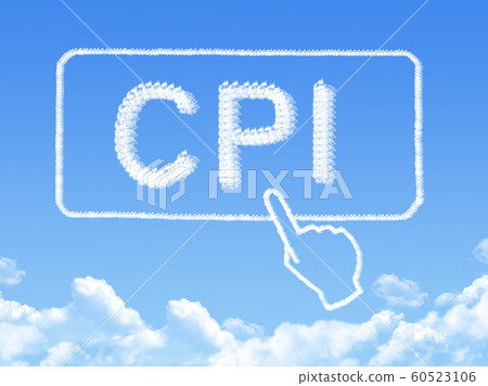 Consumer Price Index message cloud shape Consumer Price Index message cloud shape 60523106