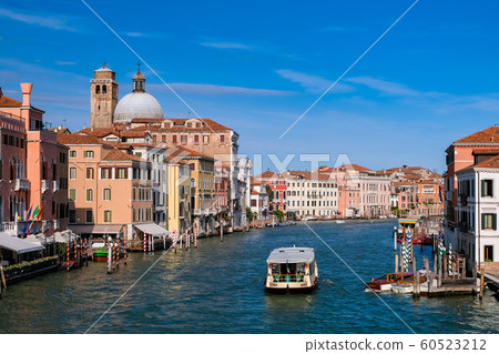 Venice Grand Canal and cityscape from Scalzi Bridge Venice Grand Canal and cityscape from Scalzi Bridge 60523212