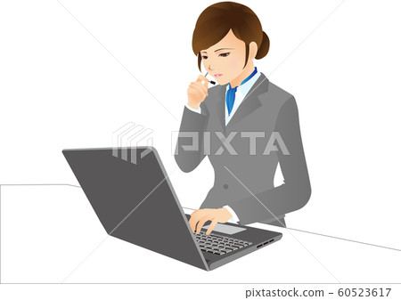 PC operator - Stock Illustration [60523617] - PIXTA