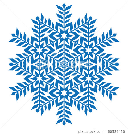 Snowflake icon logo. Christmas vector snow symbol Snowflake icon logo. Christmas vector snow symbol 60524430