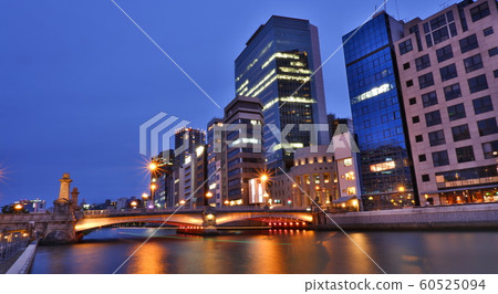 Sunset view of Naniwa Bridge (Osaka) 60525094