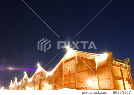 Night view of a brick warehouse, Osaka Night view of a brick warehouse, Osaka 60525197