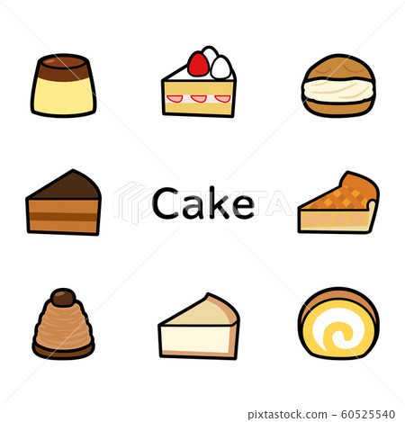 Cake icon set 60525540