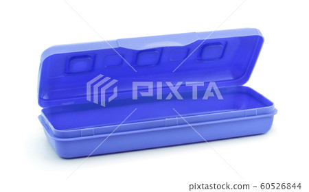 Pencil case isolated on white background. 60526844