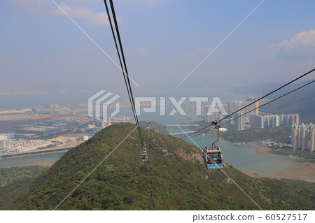 23 Nov 2019 Ngong Ping cable car with Chek Lap Kok 60527517