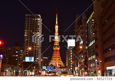 三田從東京鐵塔的夜景 三田從東京鐵塔的夜景 60527729