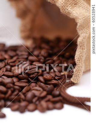Coffee beans (red beans small grains roasted food and beverage drink drink blend caffeine copy space) 60528941