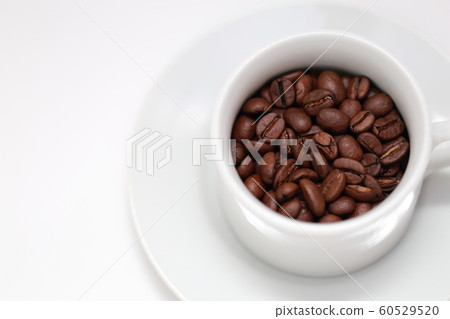 Coffee beans (red beans small grains roasted food and beverage drink drink blend caffeine copy space) 60529520